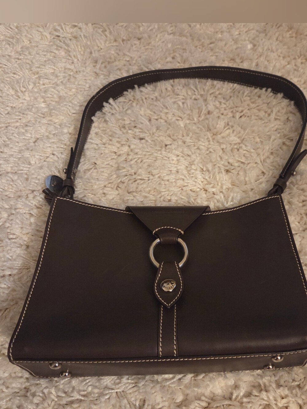 Dooney & Bourke Brown T'Moro Ring Flap Purse